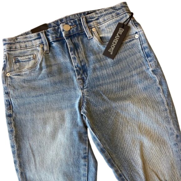 Blank NYC The Hoyt High Rise Mini Flare Jeans Women's 25 No Thanks NWT - Picture 4 of 11